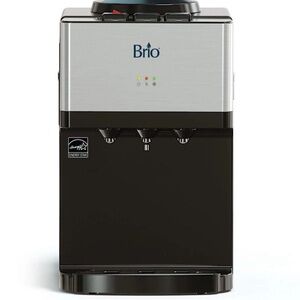 Brio Black and Silver Water Dispenser
